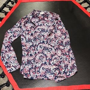 J Crew Paisley Button Button Down Dress Top XS #5